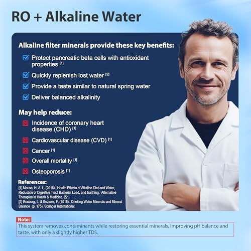 iSpring RCC2AK, Upgraded 200 GPD, pH+ 6-Stage Under Sink Reverse Osmosis System with Alkaline Remineralization Filter, Patented Top-Mounted Faucet Design for Easy DIY Installation - Image 4