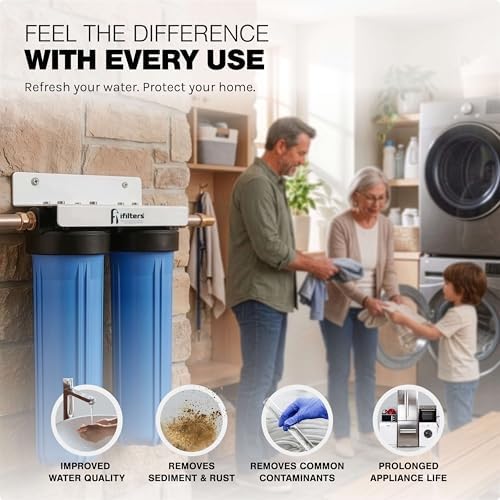 iFilters 4.5 x 20 Sediment CTO Heavy Metals Well Water Filtration System - Image 2