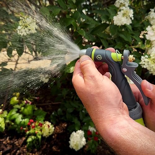 Flexzilla Metal Adjustable Pistol Grip Garden Hose Nozzle Sprayer with Durable Metal Construction & Variable Water Flow - Image 4