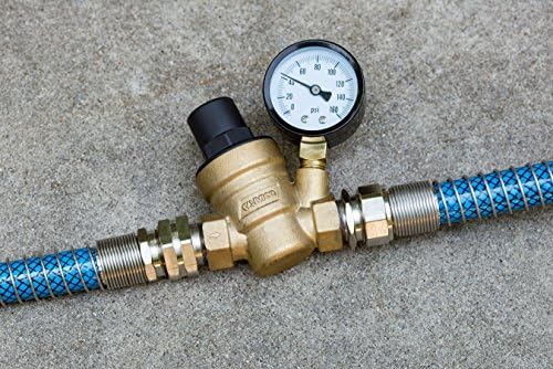 Camco Adjustable RV Water Pressure Regulator-Prevents Damage to Plumbing(40058)+Camco TastePURE RV Water Filter w/Hose Protector-Inline Water Filter Reduces Chlorine, Sediment & More-Made in US(40043) - Image 4