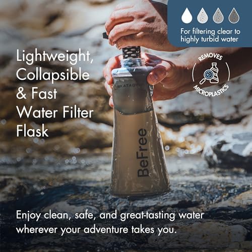 Katadyn BeFree 1L Lightweight Collapsible Water Filter Bottle for Outdoors - Image 2