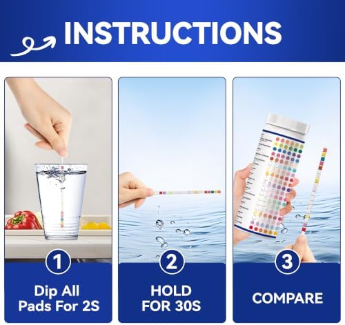 21-in-1 Drinking Water Test Strips, 125ct for Well & Tap - Image 4