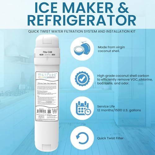 Metpure Inline Water Filter Kit for Coffee Maker and Ice Maker, 1/4" - Image 4