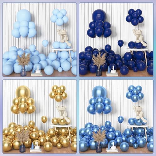 Amandir 153pcs Navy Blue Gold Balloon Garland Arch Kit Different Sizes - Image 6