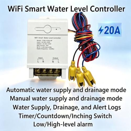 Tuya WiFi Water Level Controller/Monitor/Detector with Auto Fill Drain Mode - Image 2