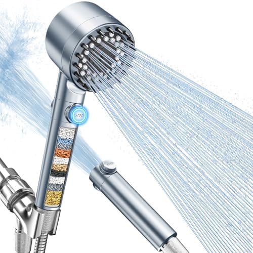FEELSO Filtered Shower Head with Handheld, High Pressure Shower Filter Head by FEELSO