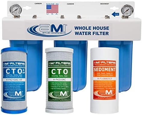 Applied Membranes Inc. 3-Stage Whole-House Water Filter System & Sediment & Carbon Block Filter Replacement by APPLIED+MEMBRANES+INC.
