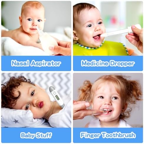 Baby Grooming Kit for Boys Girls Safety Newborn Nursery Essentials Grooming Set Gift for First-time Parents, Grey White 25 in 1 - Image 4