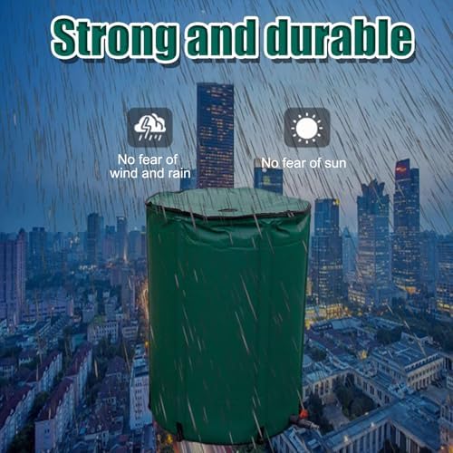 Outdoor Rainwater Harvesting Tank Foldable Eco Friendly Water Collector with Tap Filter for Garden Irrigation (750L) Efficient Water Storage Solution - Image 7