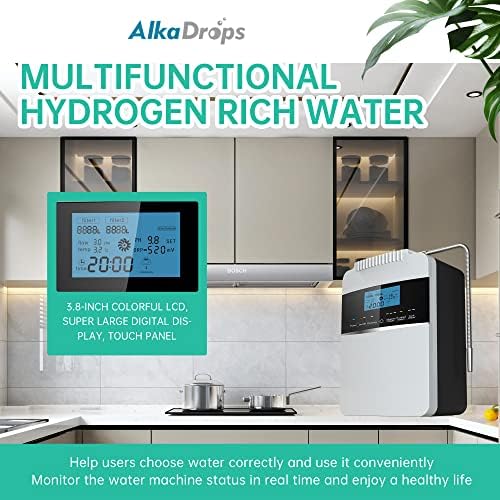 Water Purifier Machine Water Ionizer ORP+500 to -800 PH 2.5-11.2 Alkaline Acid Water Best Home Alkaline Water Filtration System/Instant heating58-136.4 °F/12,000 Liters Per Filter / 7 Water Settings - Image 4