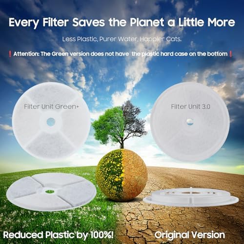 10 PCS Plastic Reduced Version Pet Cat Water Fountain Filters Fit For Solo 2/Solo SE,3 Pro/2S/3, Including Replacement Filters and Replaced Foam Pump Filter (10 pcs) - Image 2