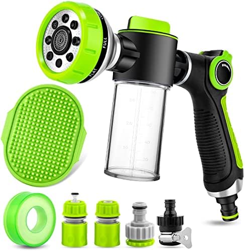 Dog Washing Hose Attachment, 8-in-1 Sprayer Mode Garden Hose Nozzle by YCCOKJJ