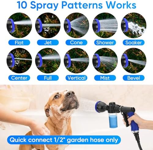 Dog Shower Attachment Water Hose Nozzle Sprayer Set - Image 5