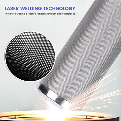 Stainless Steel Cleanable Wire Mesh Filter Cartridge 10”Length,2.5"OD(150 Micron) - Image 4