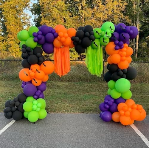 Halloween Balloon Arch Kit, 129Pcs Orange and Black Latex Balloons - Image 5