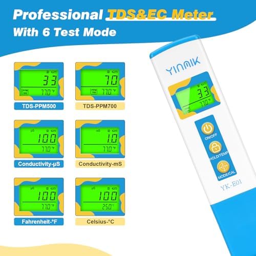 YINMIK TDS Meter EC Tester Water PPM Meter Digital Conductivity Reader - Image 2