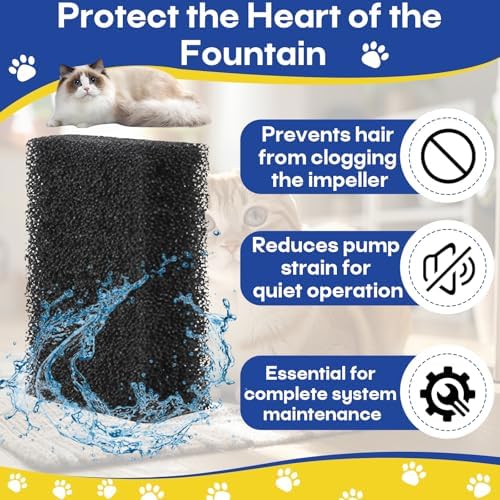 12 Packs Replacement Filters Compatible with Qinliy Q108 Cat Water Fountain - Image 4