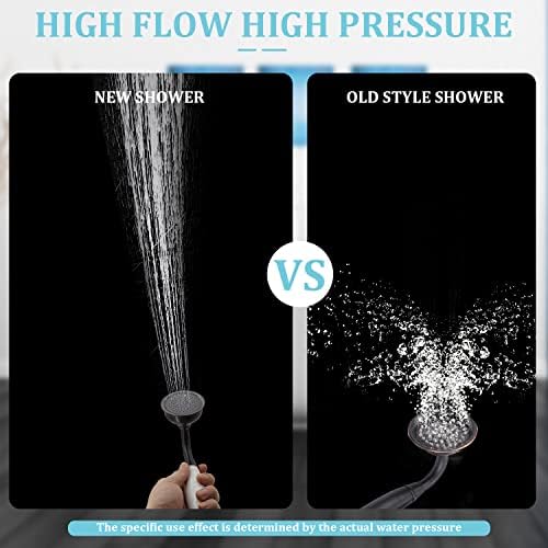 HOMEDEC Vintage Handheld Shower Head with 59" Flexible Hose, ORB - Image 5