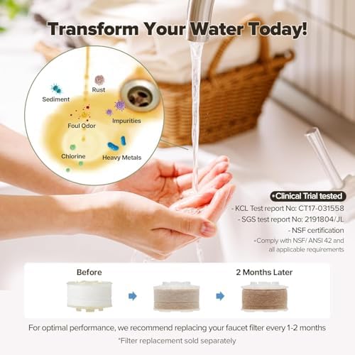 Vitamin C Bathroom Sink Faucet Filter Replacement, 2 Pack - Image 4