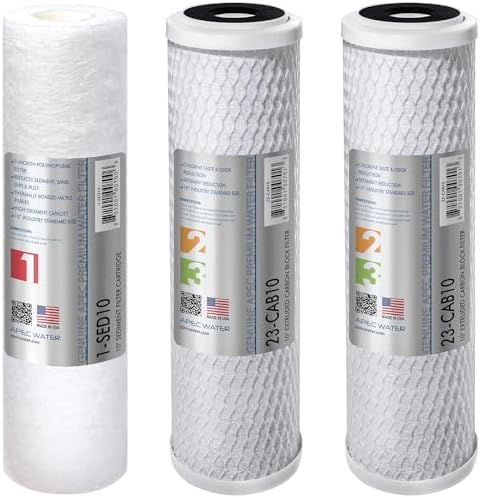 APEC Water Filter-Set Replacement RO Filter Set, Stage 1, 2 & 3, US Made by APECWaterSystems