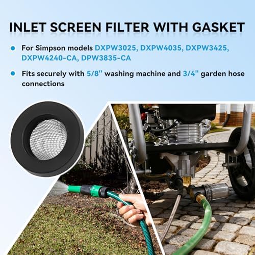 7000123 Inlet Screen Filter with Gasket for Simpson Pressure Washer Pumps - Image 5