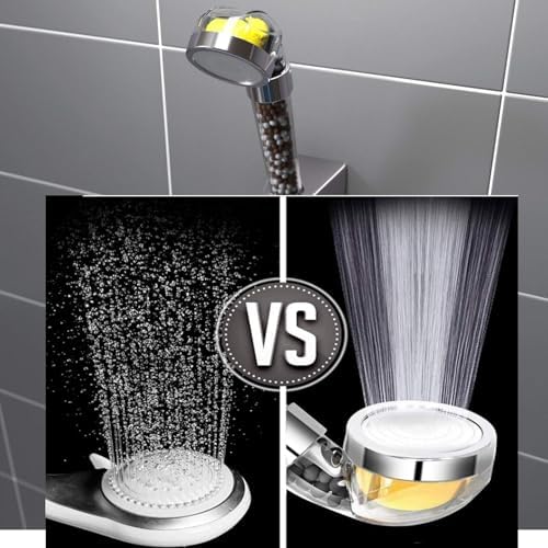 High Pressure Shower Head, Vitamin C Filter Shower Head, Water Saving Handheld Head Shower Chlorine & Fluoride Filter Helps Dry Skin & Hair Loss (Vitamin C Shower Head) - Image 5