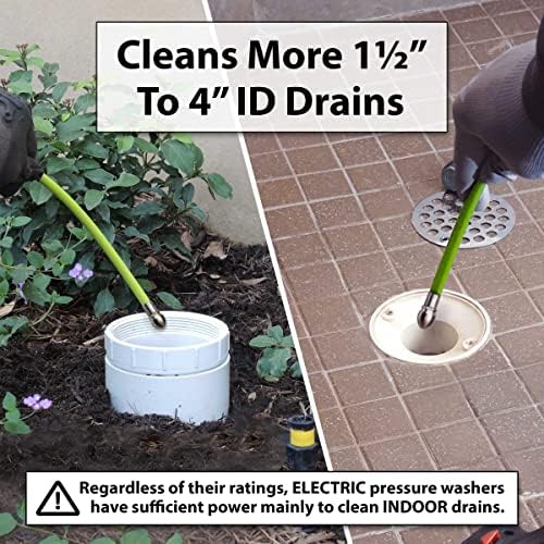 100 FT Sewer Jetter for Electric Pressure Washers - Flexible Steel Braid - Image 6