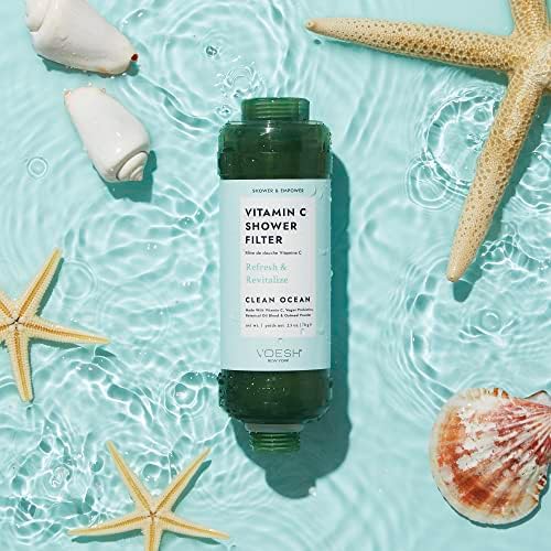 VOESH Vitamin C Shower Filter, Shower Aromatherapy, Water Purifier, Water Softener, Vegan Probiotics, Spa Shower Head, Water Filter, Shower Self-Care - Image 2