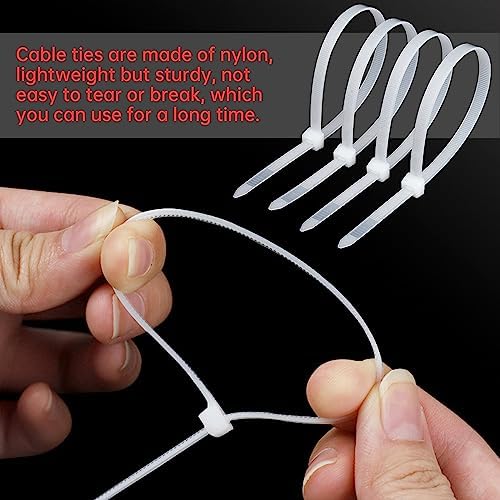 64-Piece Lint Trap and Cable Ties Set for Washing Machine, Includes 16 Nylon Mesh Lint Traps and 48 Cable Ties, Easy and Effective Lint Filtration (White) - Image 4
