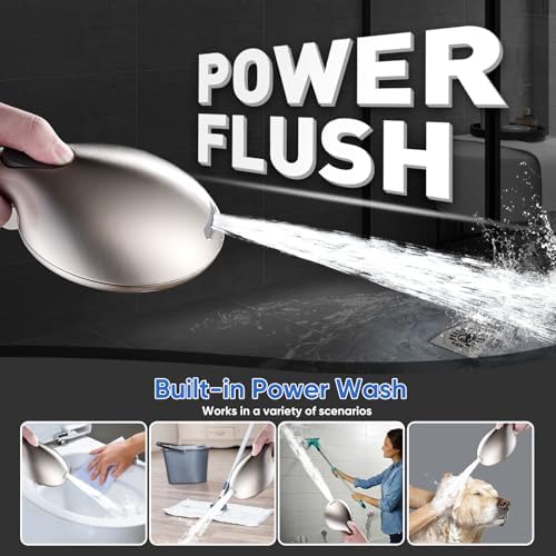 Cobbe 9 Spray Modes Handheld Shower Head, Water-Saving, Brushed Nickel - Image 2