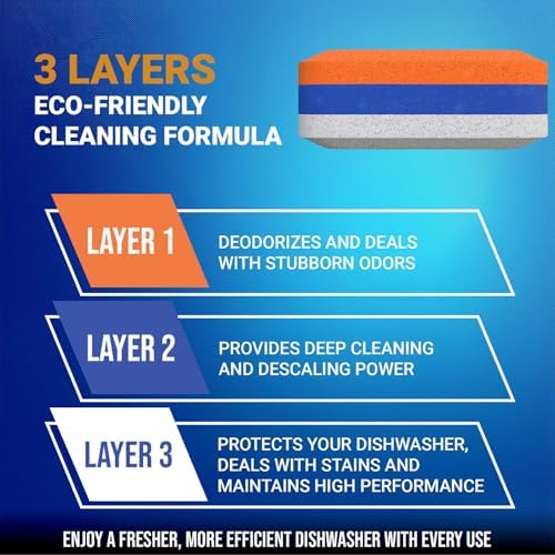 Washing Machine Cleaner 28 Pack & Dishwasher Cleaner Tablets 28 Pack Bundle - Image 3