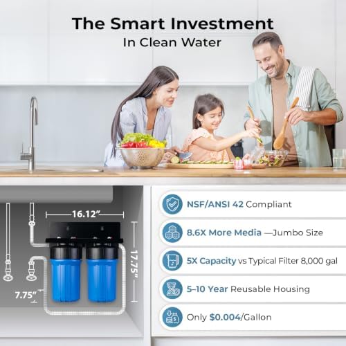 iSpring US21B-CPB 2-Stage Lead Removal Under Sink Water Filtration System - Image 2