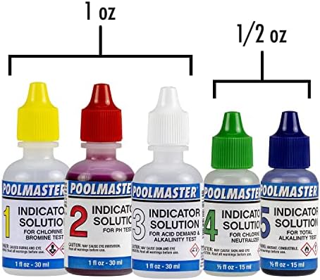Poolmaster 5-Way Pool & Spa Water Test Kit with Liquid Reagents - Image 3