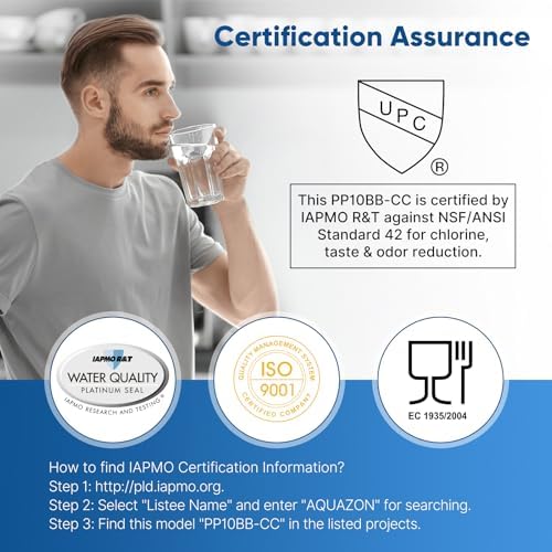PUREPLUS 10"x4.5" Whole House Water Filter Kit, Sediment + Iron Reduce - Image 6