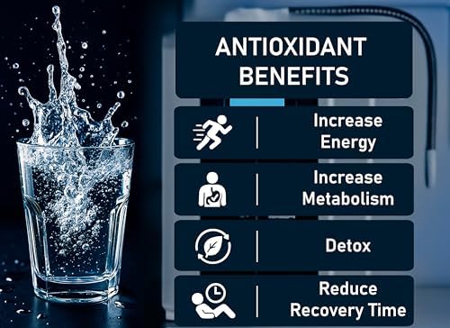 Aqua Ionizer Deluxe 7.0 | Water Ionizer | Alkaline Water Filtration System | Produces pH 4.5-11.0 | Up to -800mV ORP | 4000 Liters Per Filter | 7 Water Settings - Image 5