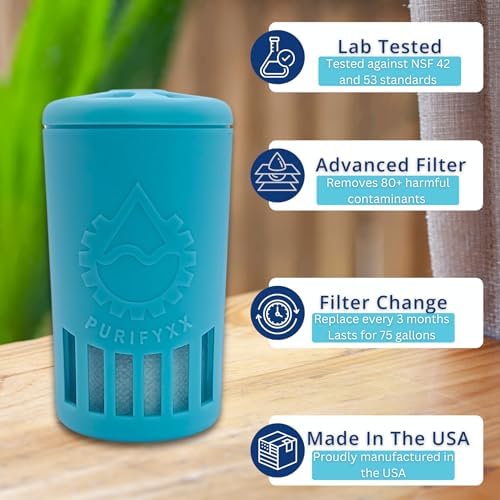 HydroBottle | Stainless Steel Filtered Water Bottle, 24 oz | BPA-Free, Removes Lead, Chlorine, Arsenic, VOCs | Filter Lasts 3 Months, Replaces 568 Plastic Bottles (Foam) - Image 4