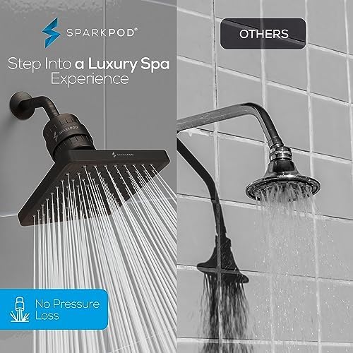 SparkPod Filtered Shower Head, 23-Stage, 8" Square, Oil-Rubbed Bronze - Image 4