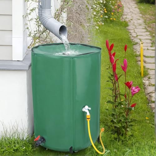 Rain Barrel 100 Gal, Collapsible Rain Collection Barrel, Water Storage Tank - Image 5