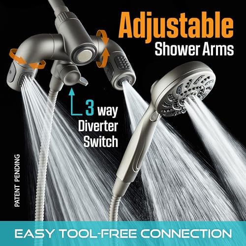 AquaDance High Pressure 156-mode Handheld Shower Head Combo with Hydro Arms - Image 7