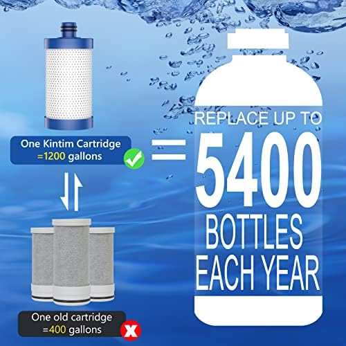 1200 Gallons Faucet Water Filter, 2.2 GPM Outlet Flow Rate Tap Water Filter, Six Improvements Water Faucet Filtration System, Removes Chlorine, Lead, Sediments, Bad Taste and More - Image 6