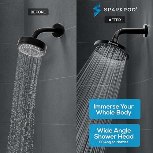 SparkPod Rain Shower Head, 8 Inch Square, Vintage Oil-Rubbed Bronze Finish - Image 2
