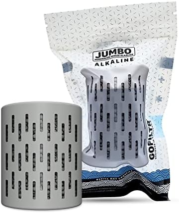 GOFILTR Jumbo Alkaline Water Infuser - 9.5 pH + Electrolytes For Any Large Water Bottles/Pitchers, 300 Gallon / 3 Months, Ionized Mineral Alkaline Water Infuser (1 Pack) by GOFILTR