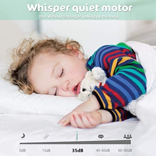 Baby Nail Trimmer Electric Nail File Baby Nail Clippers, Safe Nail Filer Grinder Kit for Newborn Infant Toddler Kids or Adults Toes Fingernails Care Trim Polish, with Led Light and 10 Grinding Heads - Image 4