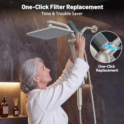 2-Pack Gray Shower Head Filter Replacement for L400099 - Image 4