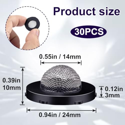30Pcs Hose Water Filter Washers, Stainless Steel creen Filter - Image 2