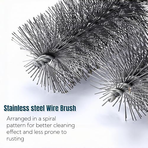 50 in Pipe Cleaning Wire Brush Clean for Rust Polish,Tubes,Auto Parts - Image 3