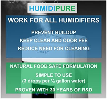Natural Food Grade Concentrate. 200 day+ Humidifier Treatment Additive*. Prevent Slimy, Crusty and Rusty Buildup. Keep Water Clean and Odor Free - Image 2