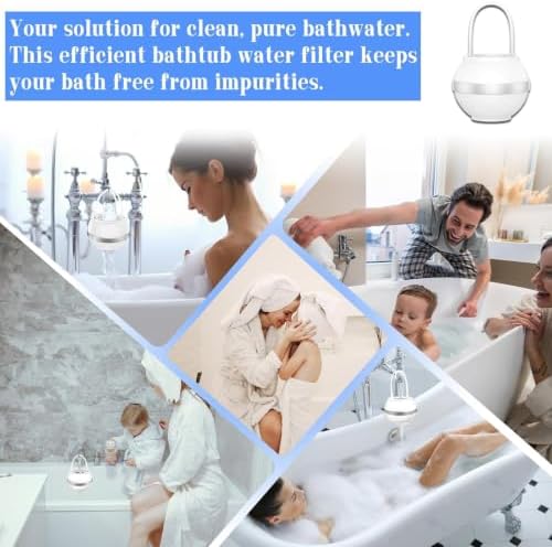 Efficient Hanging Tub Faucet Filter, Portable, White - Image 2