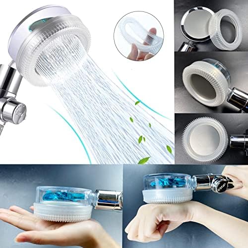 Upgraded High Pressure Vortex Propeller Handheld Shower Head Kit with Spare Accessories, 3 Spray Panels for Multiple Shower Modes - Image 4