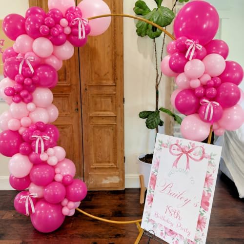 Pink Balloon Arch Kit, Hot Pink Balloons for Birthday Party Decorations - Image 3